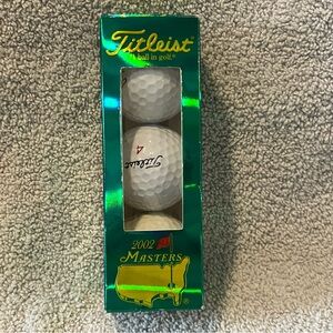 Titleist 2002 Masters Edition Golf Balls - Collectors Three Pack